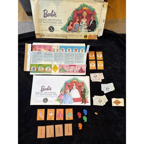 1965 Barbie Board Game SWEDISH Version Balens‎ Drottning Ett Spannande Spel - Picture 2 of 14